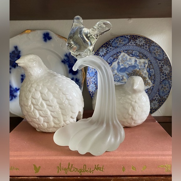 Vintage BALOS Mouthblown Art Glass “Lovebirds” Figurine - Picture 11 of 15